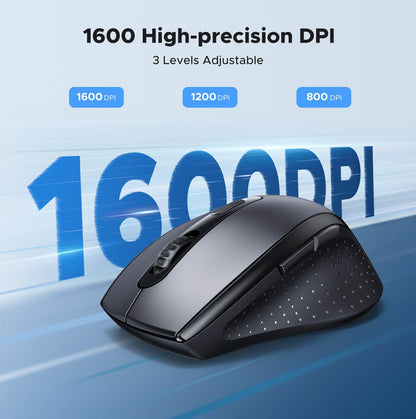 Bezdrátová myš UGREEN M511, 1600DPI, černá