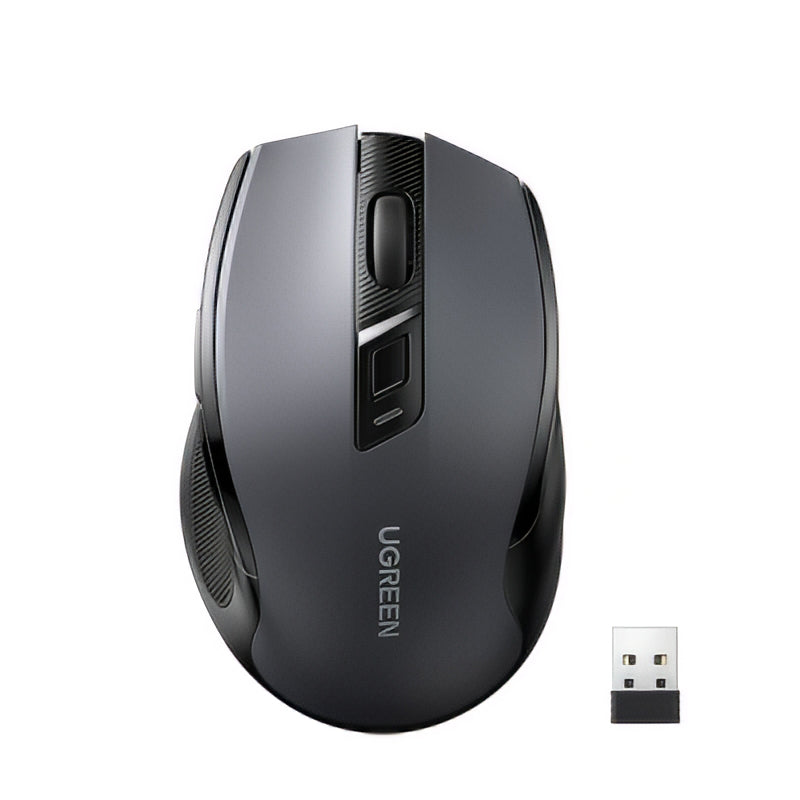 Bezdrátová myš UGREEN MU006 (90855), 4000DPI, BT / Wi-Fi, Šedá