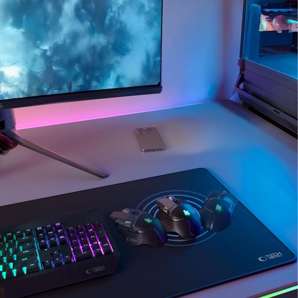 MousePad Tech-Protect A100, 100mm x 500mm, Černý