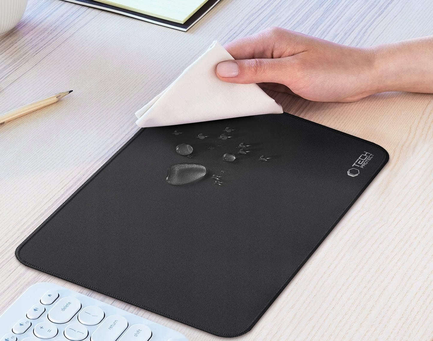 MousePad Tech-Protect A100, 350mm x 250mm, Černý