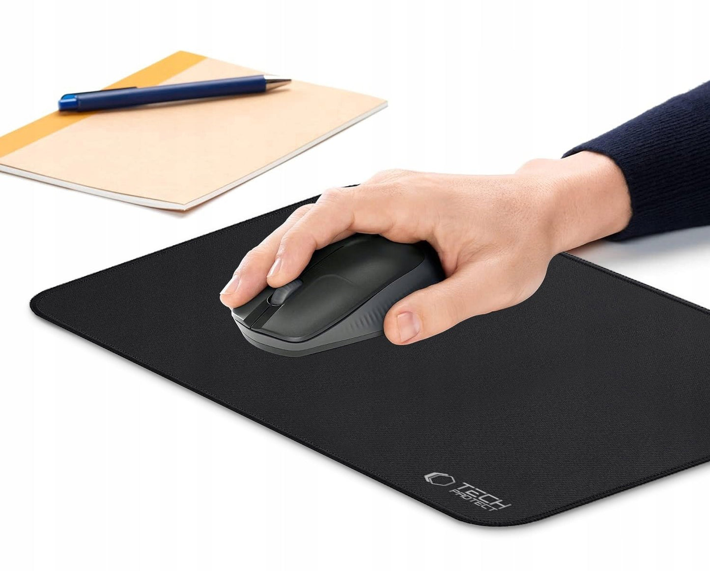 MousePad Tech-Protect A100, 350mm x 250mm, Černý