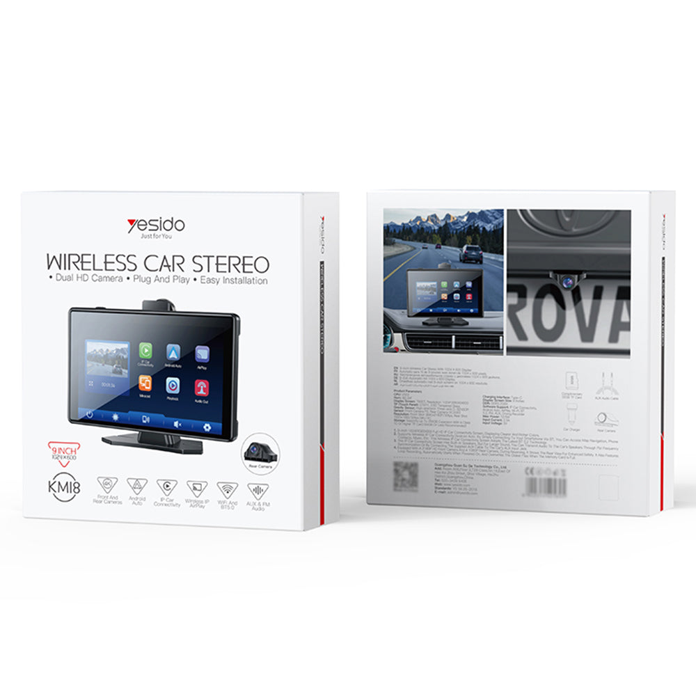 Auto navigace Yesido KM18, Wi-Fi, 9 palců