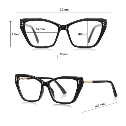 Dámské počítačové brýle Techsuit 2262, Anti-Blue Light, černé