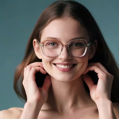 Dámské počítačové brýle Techsuit 2265, Anti-Blue Light, černé zlaté