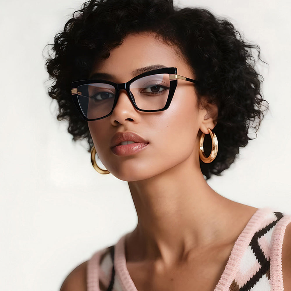 Dámské počítačové brýle Techsuit 2269, Anti-Blue Light, černé