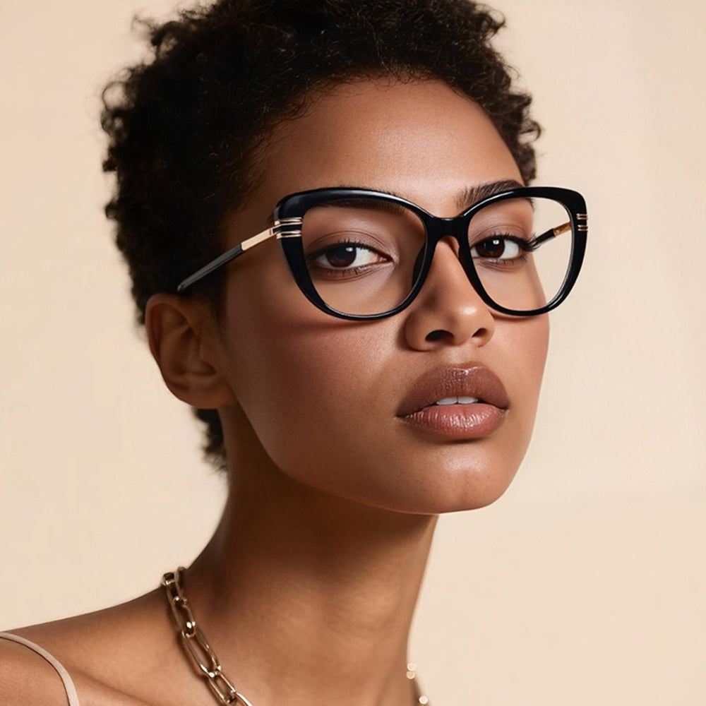 Dámské počítačové brýle Techsuit 2274, Anti-Blue Light, černé