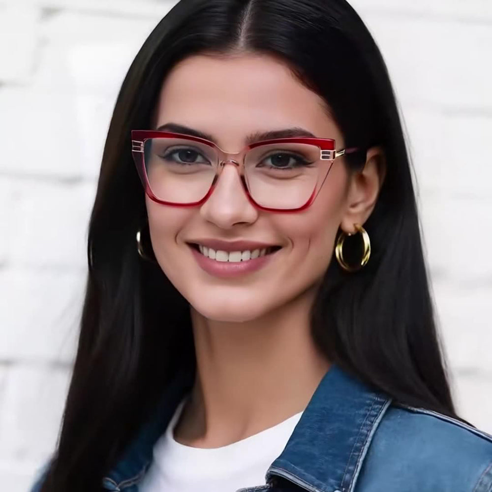 Dámské počítačové brýle Techsuit 2275, Anti-Blue Light, černé zlaté