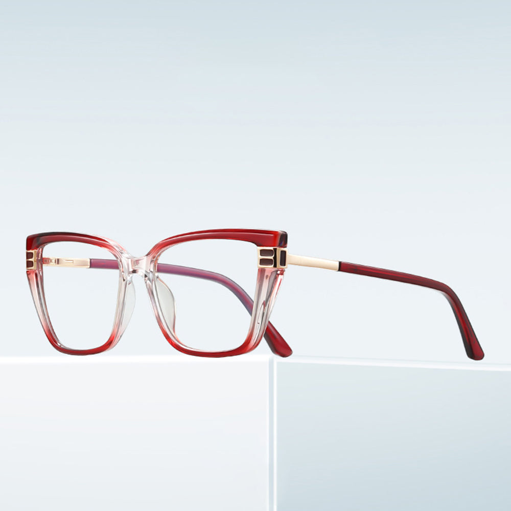 Dámské počítačové brýle Techsuit 2275, Anti-Blue Light, černé zlaté