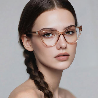 Dámské počítačové brýle Techsuit 2279, Anti-Blue Light, Hnědé