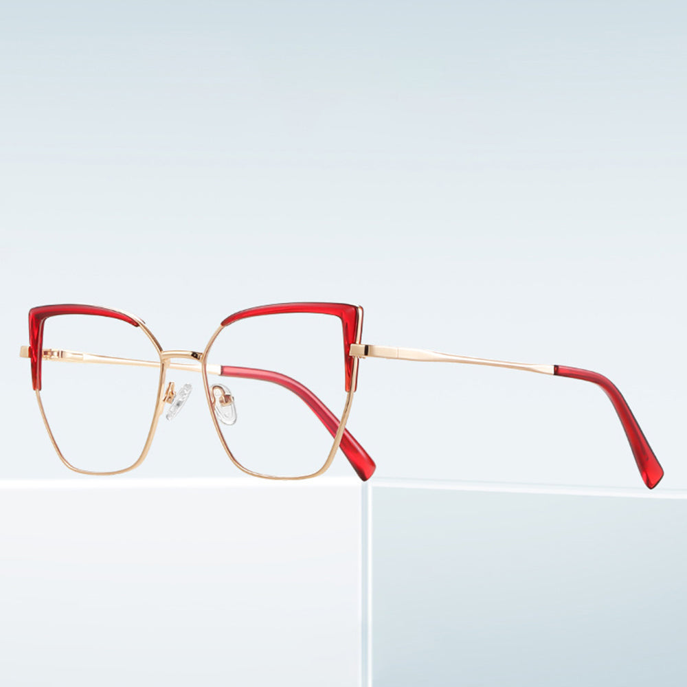 Dámské počítačové brýle Techsuit 3156, Anti-Blue Light, Růžově zlaté