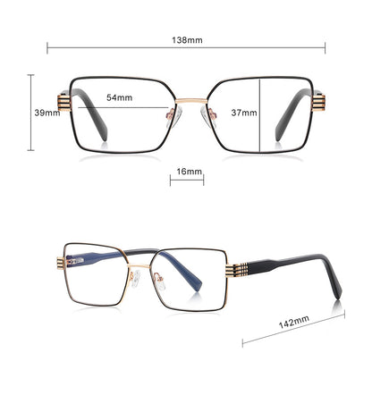 Dámské počítačové brýle Techsuit 3160, Anti-Blue Light, černé