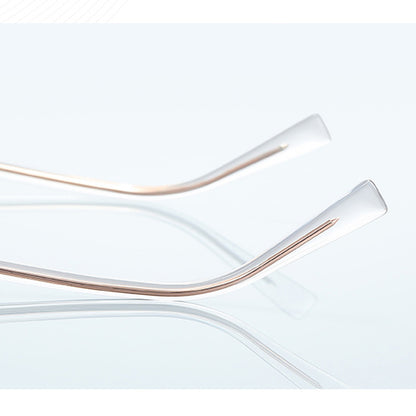 Dámské počítačové brýle Techsuit 3161, Anti-Blue Light, Růžovo-zlaté