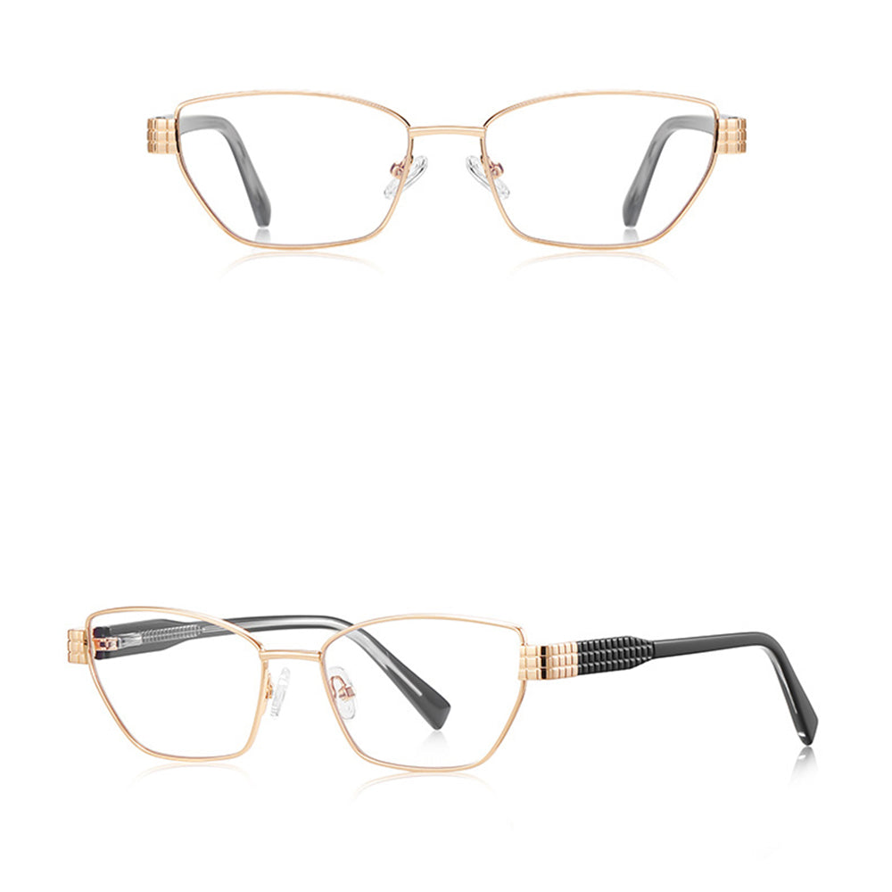 Dámské počítačové brýle Techsuit 3162, Anti-Blue Light, Zlaté