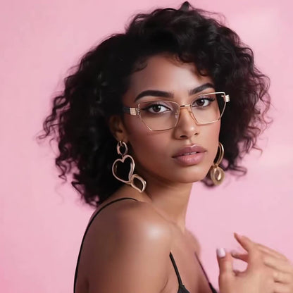 Dámské počítačové brýle Techsuit 3162, Anti-Blue Light, Zlaté