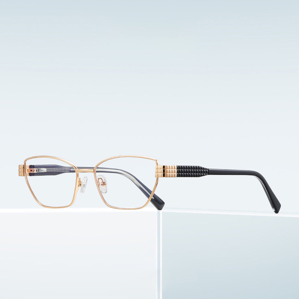 Techsuit 3162 Women's Computer Glasses, Anti-Blue Light, Black