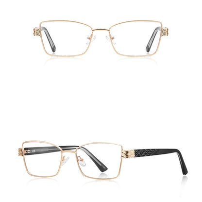 Dámské počítačové brýle Techsuit 3171, Anti-Blue Light, černé zlaté