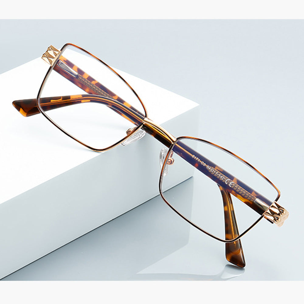 Dámské počítačové brýle Techsuit 3171, Anti-Blue Light, černé zlaté