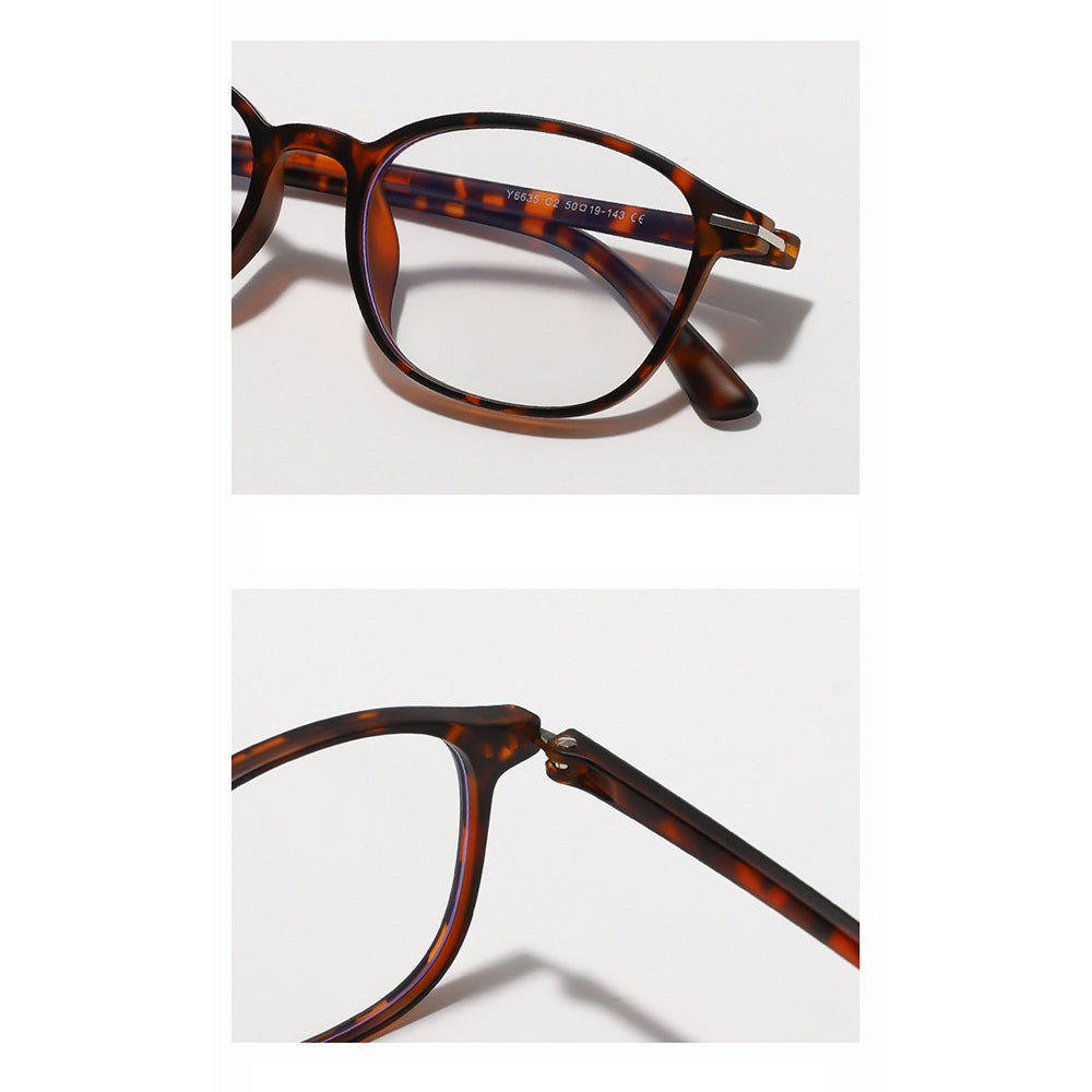 Unisex brýle na počítač Techsuit 6635, Anti-Blue Light, Hnědo-fialová