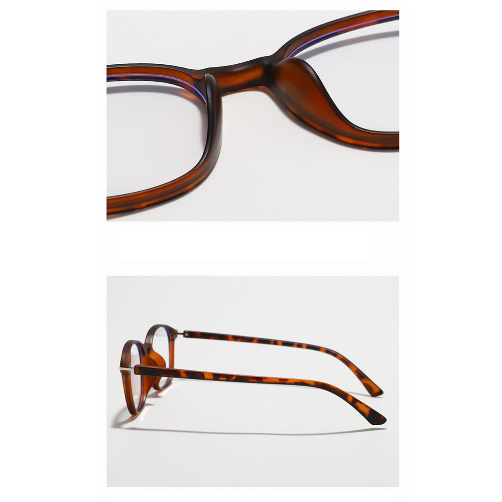 Unisex brýle na počítač Techsuit 6635, Anti-Blue Light, Hnědo-fialová