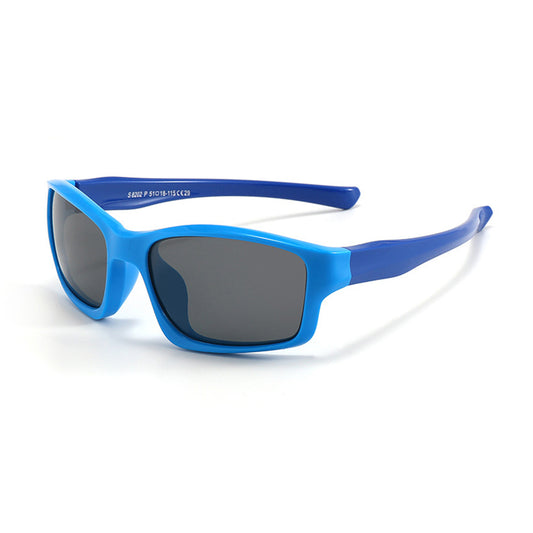 Dětské sportovní sluneční brýle Techsuit 8202-C29, polarizované, modré