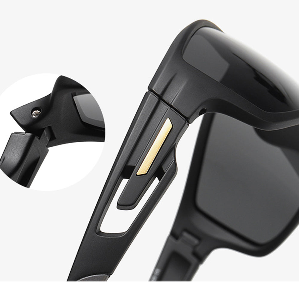 Unisex cyklistické brýle Techsuit 201910, polarizované, černo-červené