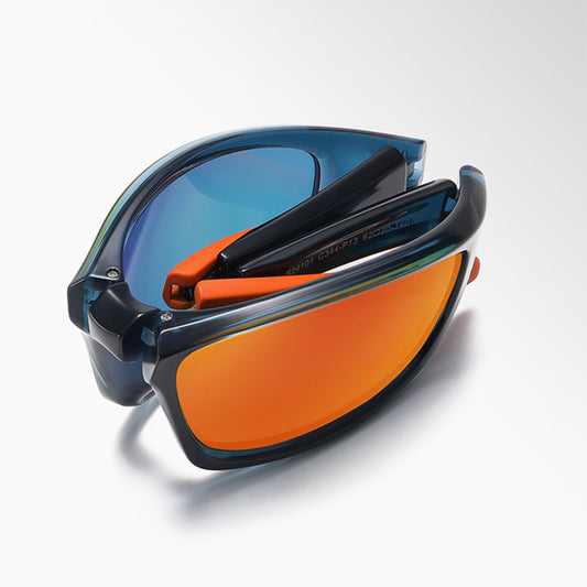 Unisex cyklistické brýle Techsuit 24101, polarizované, modré