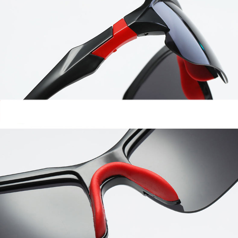 Unisex Techsuit 9301 Cycling Glasses, UV Protection, Black Purple