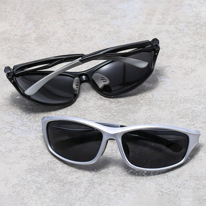 Unisex cyklistické brýle Techsuit 9309, polarizované, černo-modré