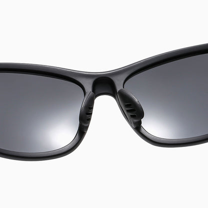 Unisex cyklistické brýle Techsuit 9309, polarizované, černo-hnědé