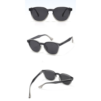 Dětské sluneční brýle Techsuit 691, polarizované, UV ochrana, černé modré zelené gradient