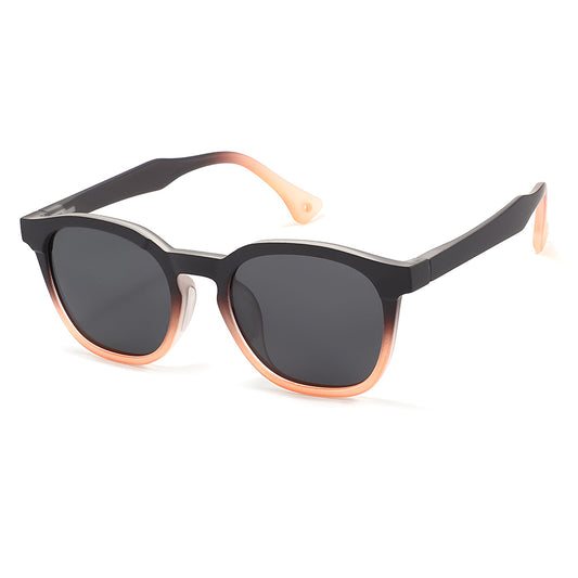 Dětské sluneční brýle Techsuit 691, polarizované, UV ochrana, černo-oranžový gradient
