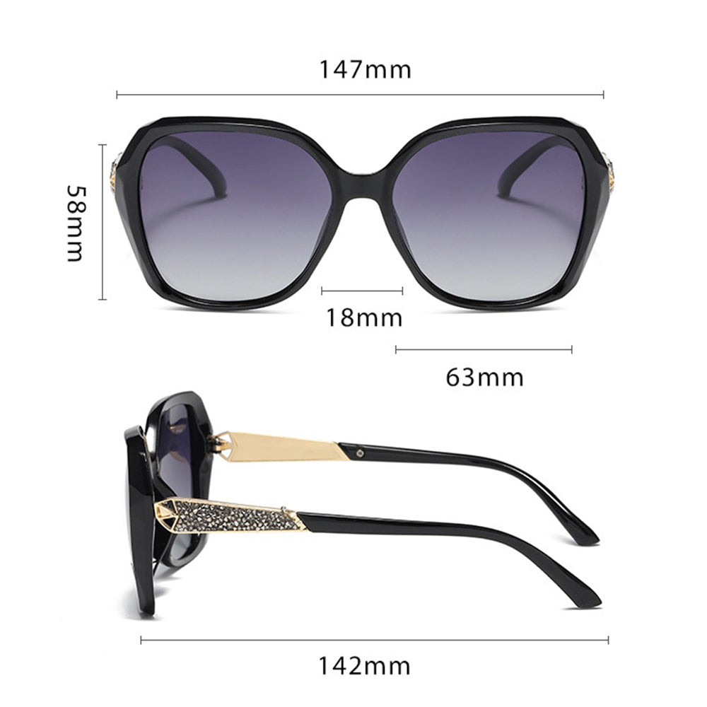 Dámské sluneční brýle Techsuit 5599, polarizované, UV ochrana, fialové