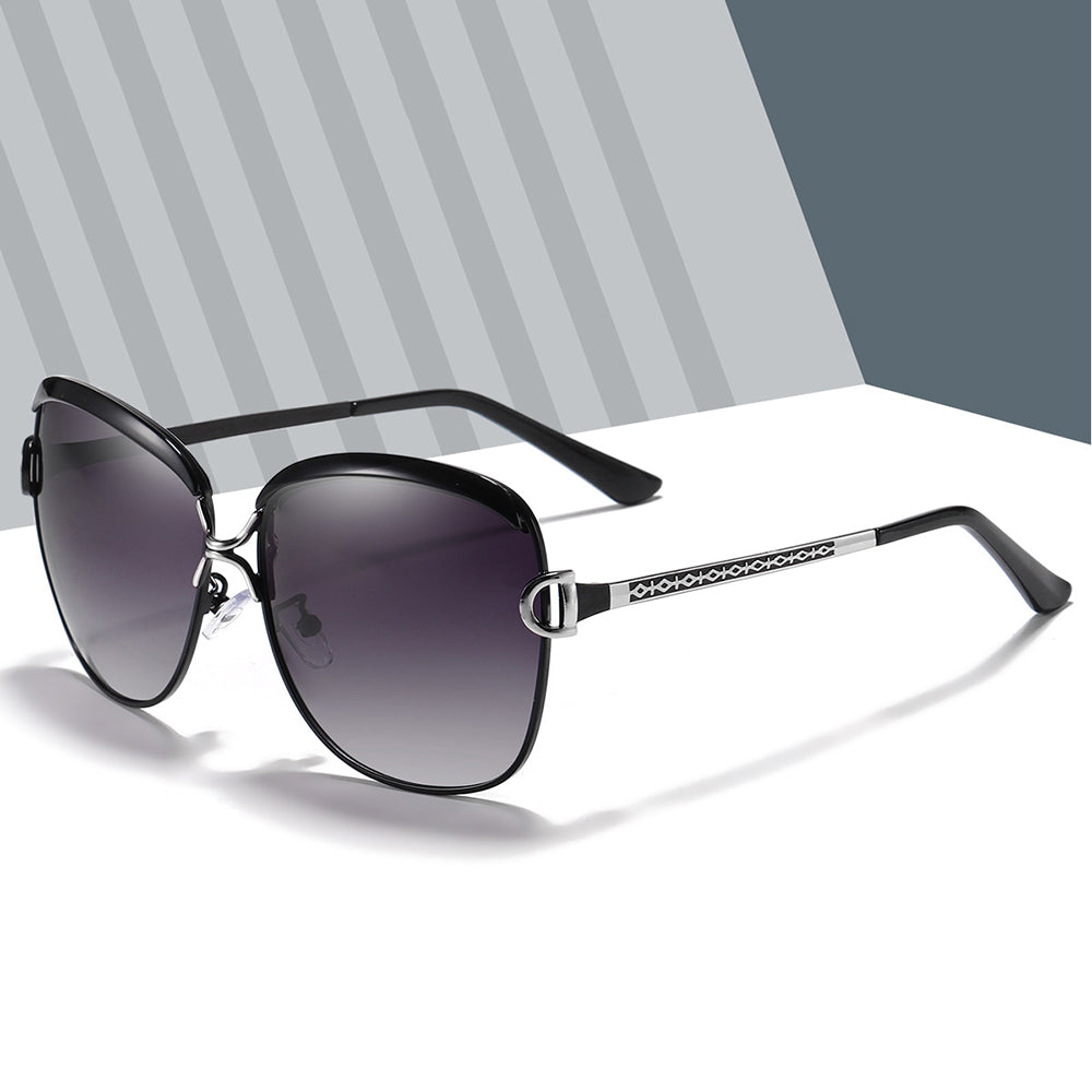 Techsuit 8702 Women's Sunglasses, Polarized, UV Protection, Brown