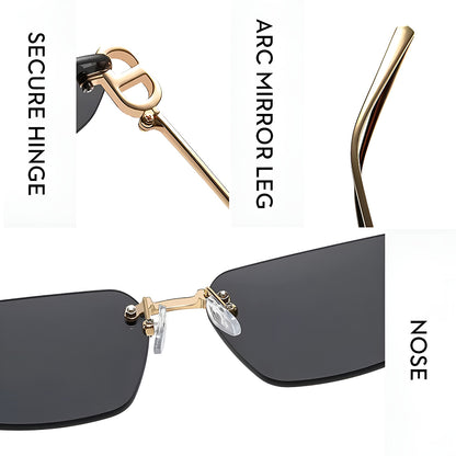 Unisex Techsuit S098 Sunglasses, Gold Blue Green