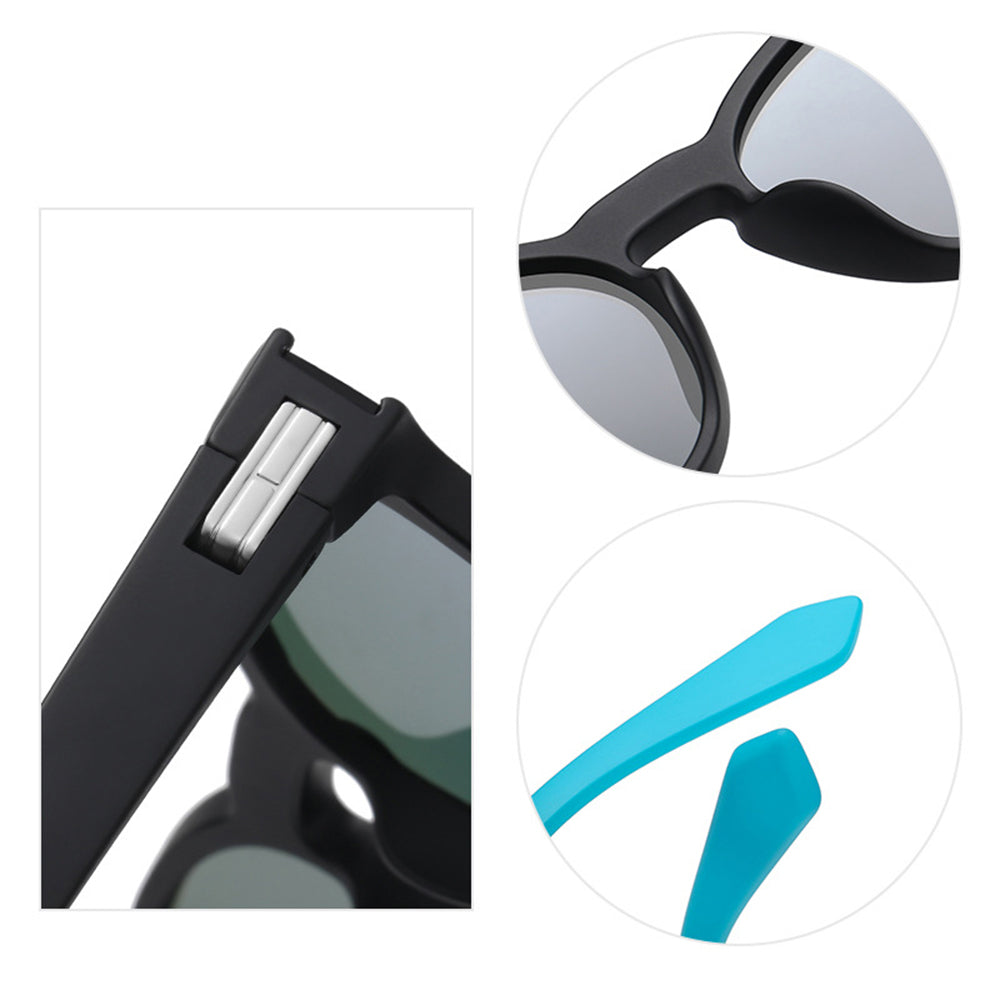 Unisex sluneční brýle Techsuit TR7545, polarizované, UV ochrana, černošedé