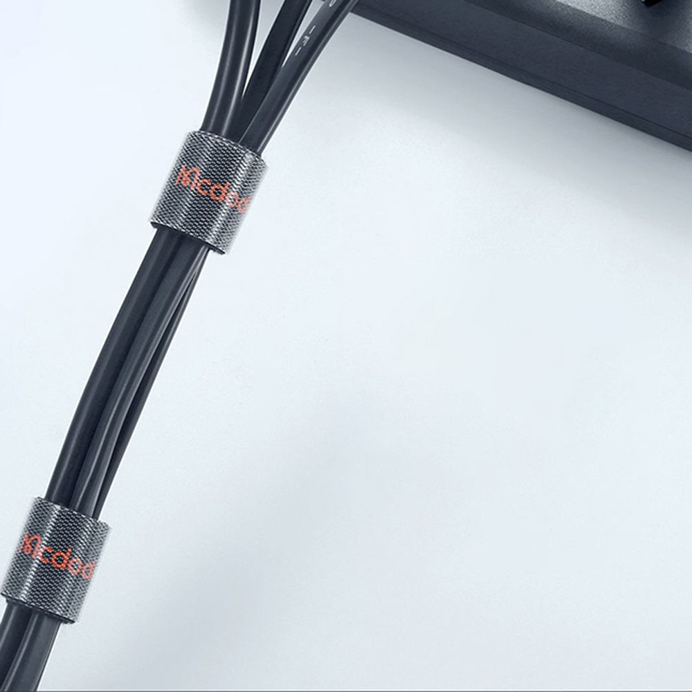 Organizátor kabelů McDodo VS-0961 Belt, Velcro, 3m, Černý