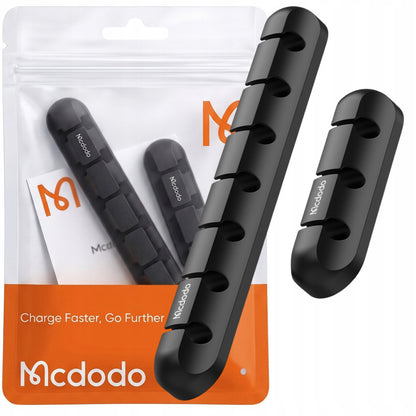 Organizér kabelů McDodo WF-5960, Sada 2 kusy, Černá