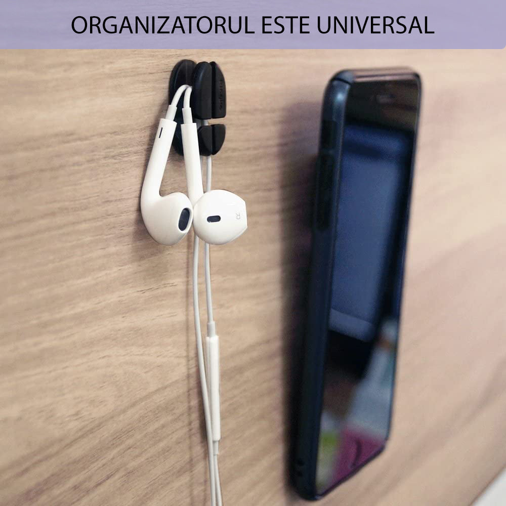 Organizátor kabelů Ringke, sada 6 kusů, černá