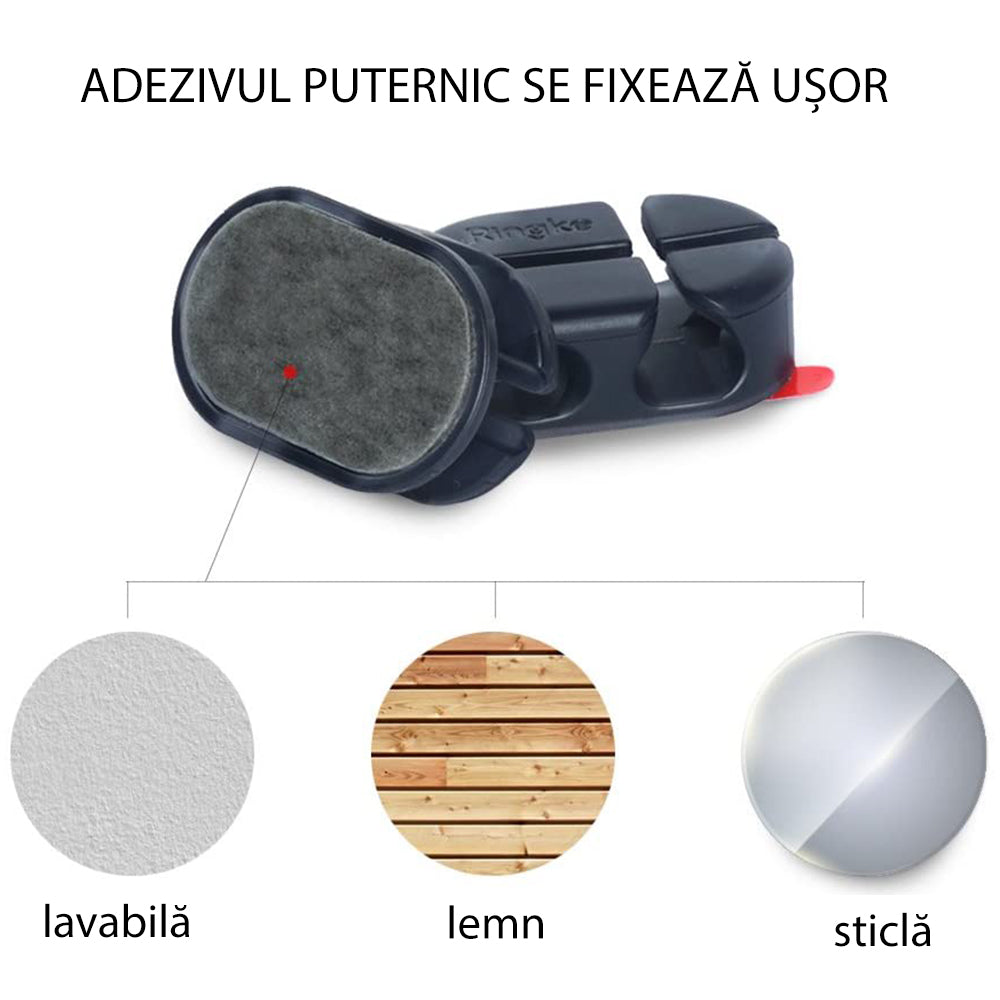 Organizátor kabelů Ringke, sada 6 kusů, černá