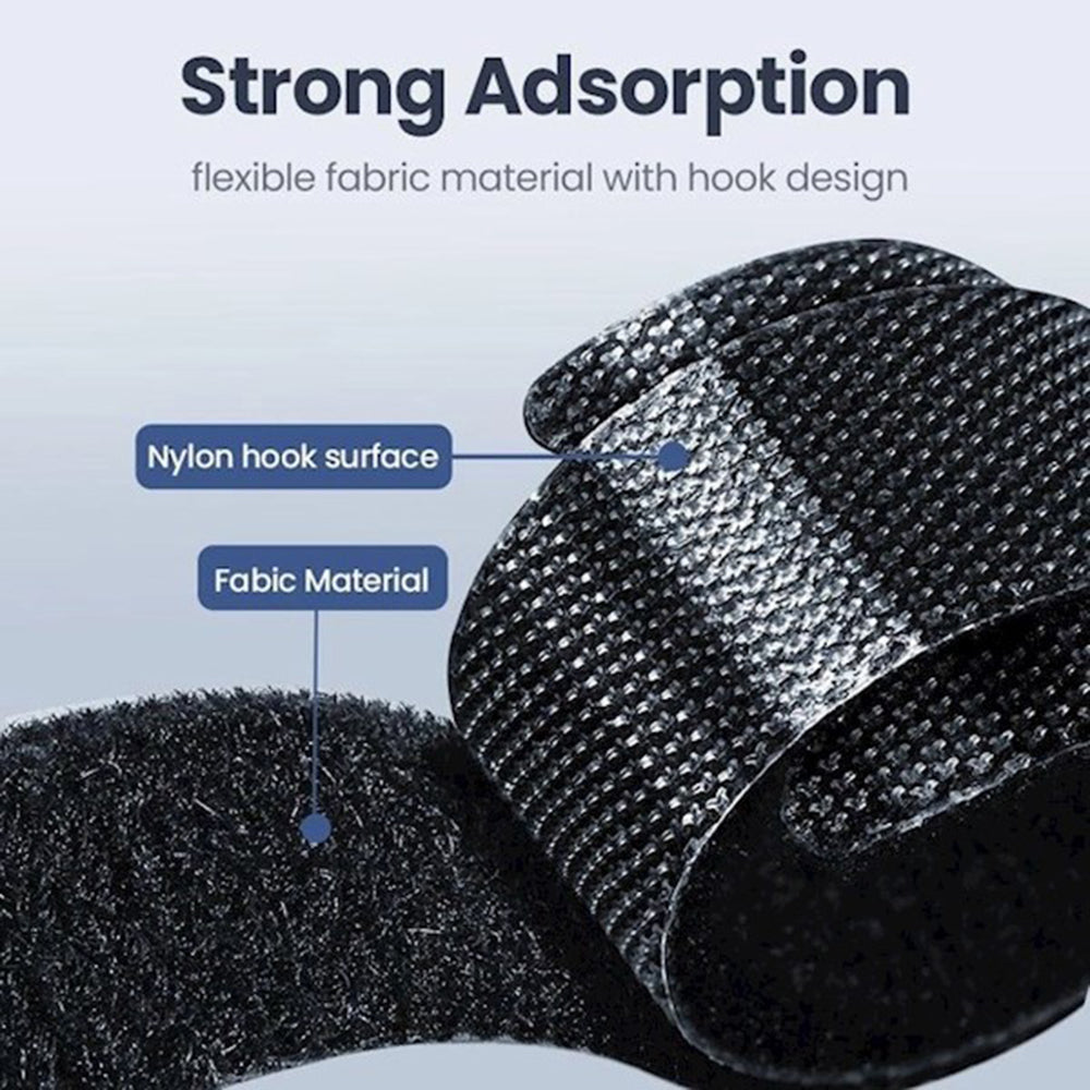 Organizátor kabelů UGREEN LP401, Velcro, Sada 3 kusů, Černá