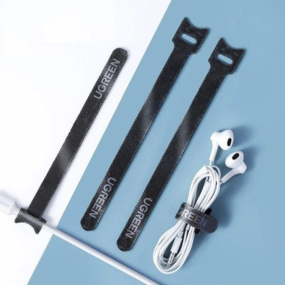 Organizátor kabelů UGREEN LP401, Velcro, Sada 3 kusů, Černá