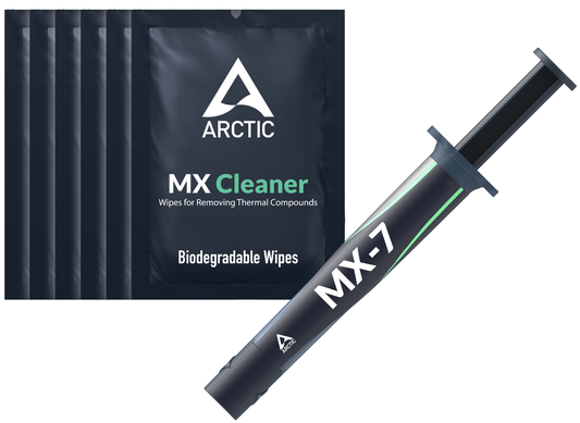 Tepelně vodivá pasta ARCTIC MX-7 + ubrousky MX Cleaner, typ stříkačka, 4g ACTCP00092A
