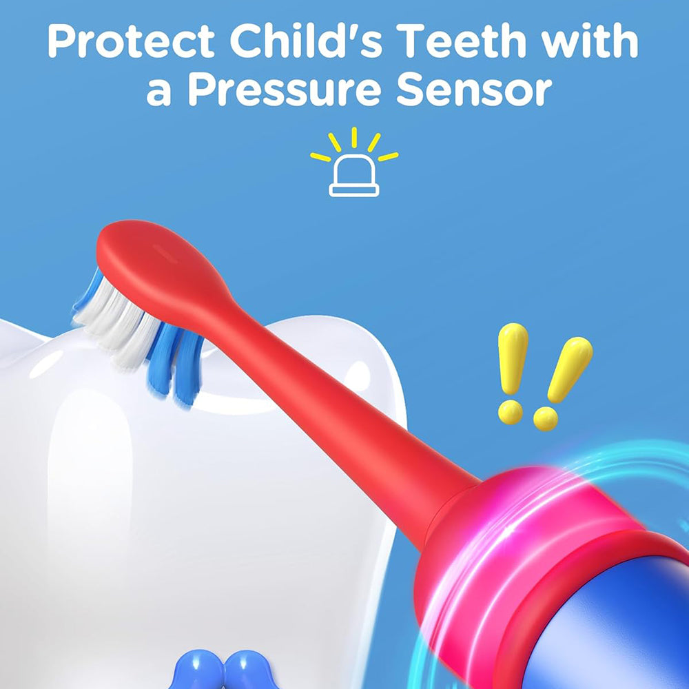 Elektrický zubní kartáček Bitvae BVK7S Kids, Modro-červený