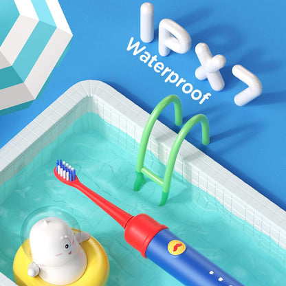 Elektrický zubní kartáček Bitvae BVK7S Kids, Modro-červený