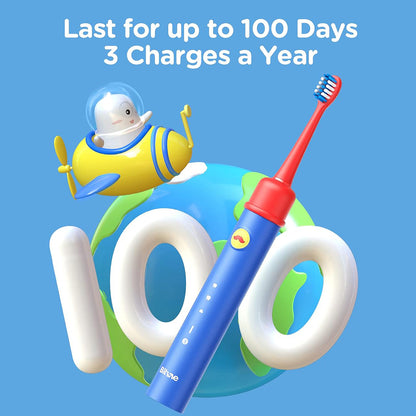 Elektrický zubní kartáček Bitvae BVK7S Kids, Modro-červený