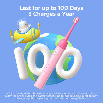 Elektrický zubní kartáček Bitvae BVK7S Kids, Růžový