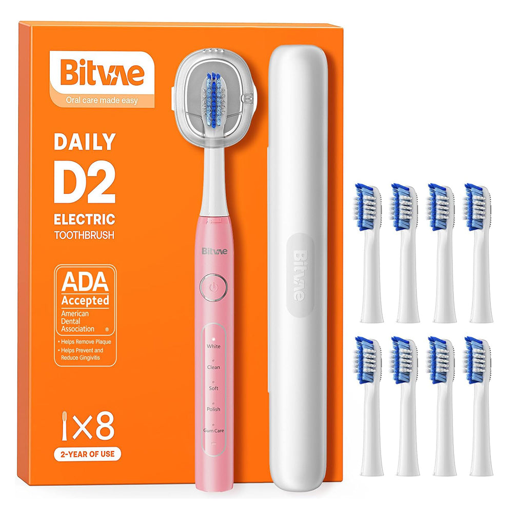 Elektrický zubní kartáček Bitvae D2, růžový