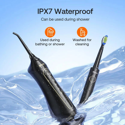 Elektrický zubní kartáček a ústní irigátor Bitvae E11 + F5020E, černý