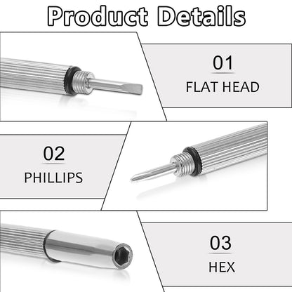 Silikonové nosníky na brýle a šroubovák Techsuit ST1, sada 10 kusů, průhledné