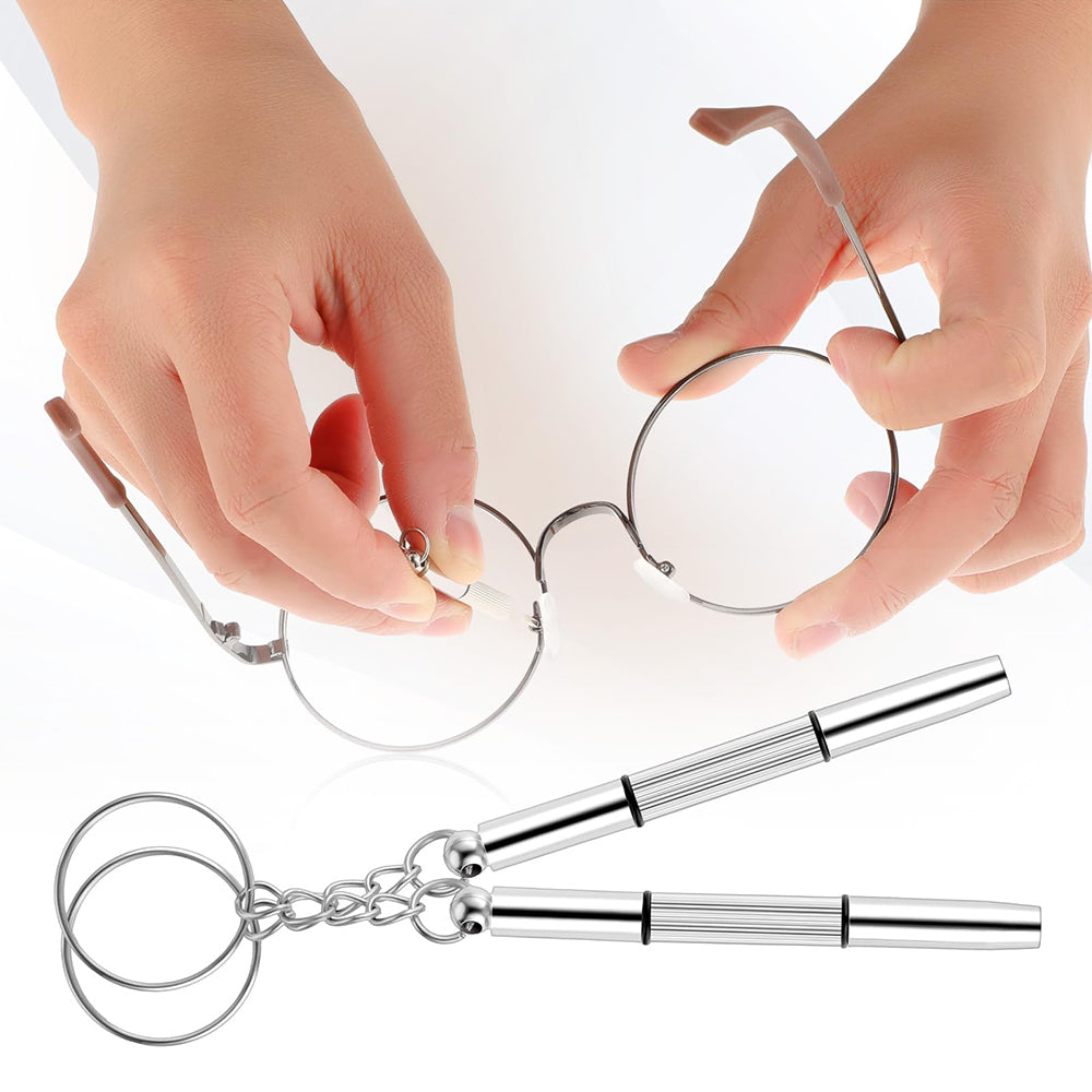 Silikonové podložky na brýle a šroubovák Techsuit ST1, sada 4 kusy, průhledné